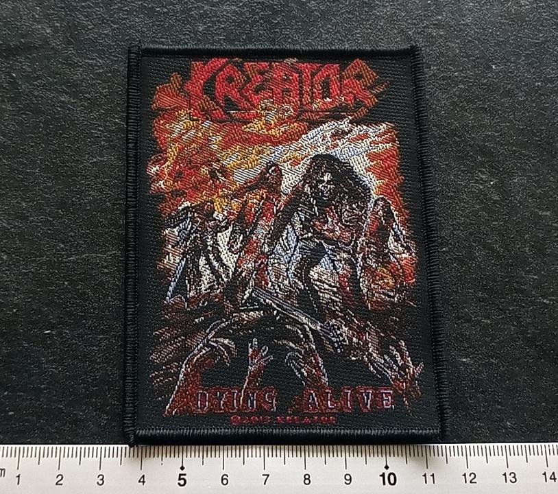 Kreator zeer mooie 2013 dying alive patch k205 metal, Verzenden, Nieuw, Kleding