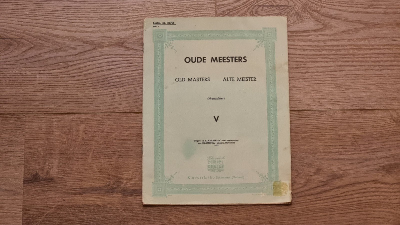 Oude Meesters - Band 5 - Klavarskribo 21705, Gebruikt, Piano, Klassiek, Ophalen of Verzenden