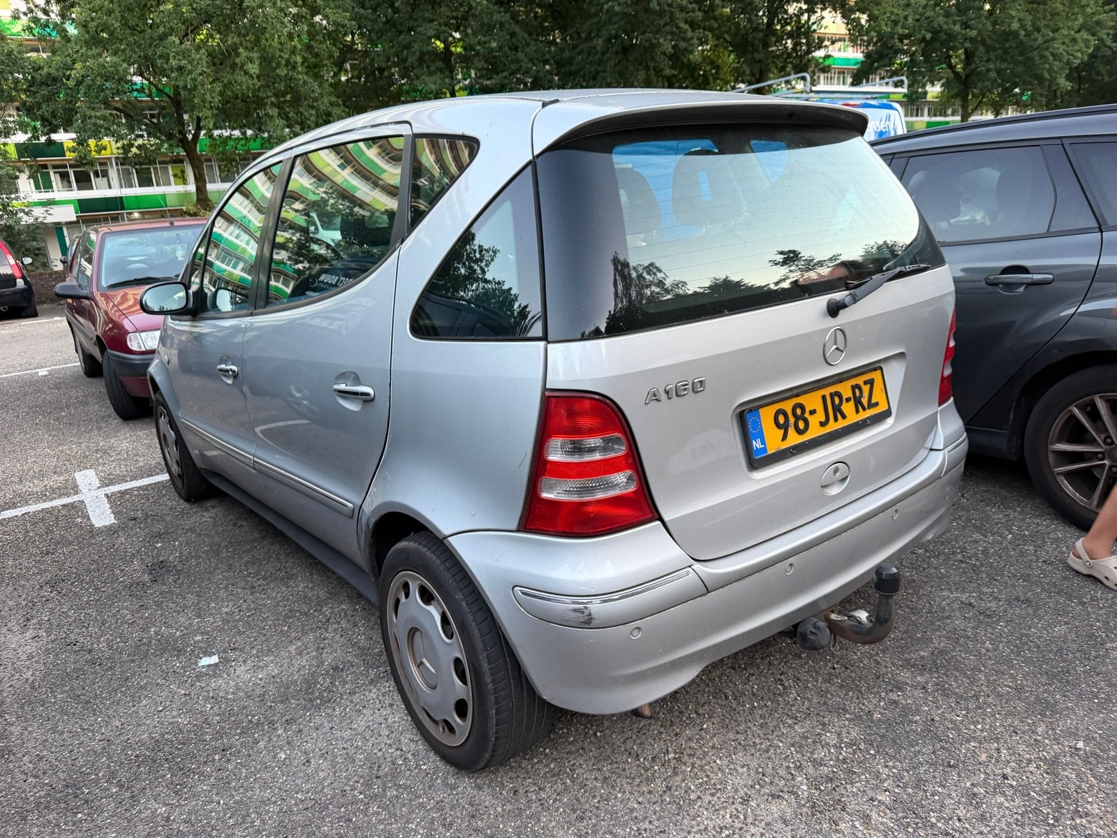 Mercedes-Benz A-Klasse 1.6 A160 Lang AUT 2002 Grijs, Auto's, 40 €/maand, 4 cilinders, 400 kg, Particulier