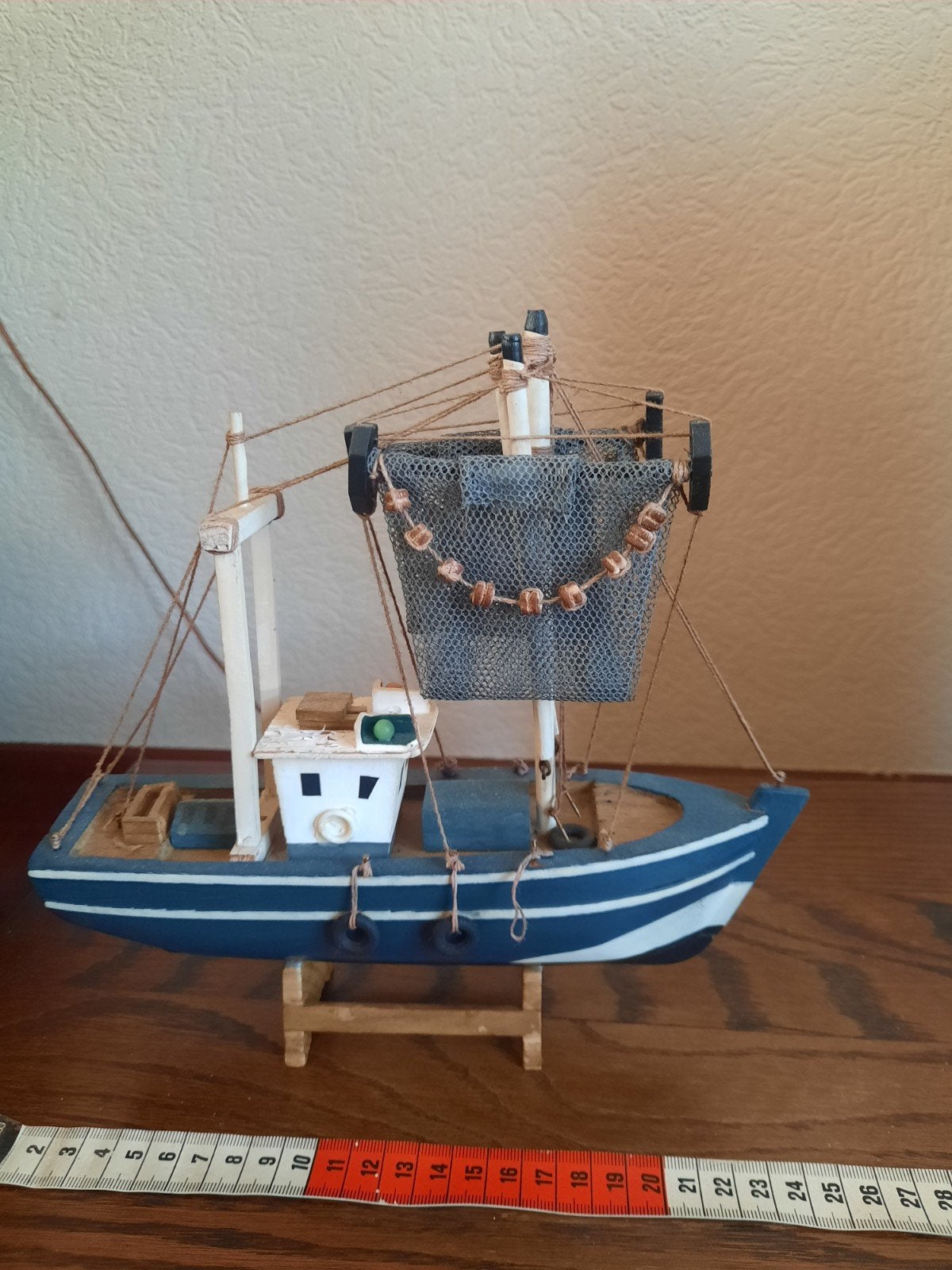 model vissersboot en roeibootjes, Ophalen