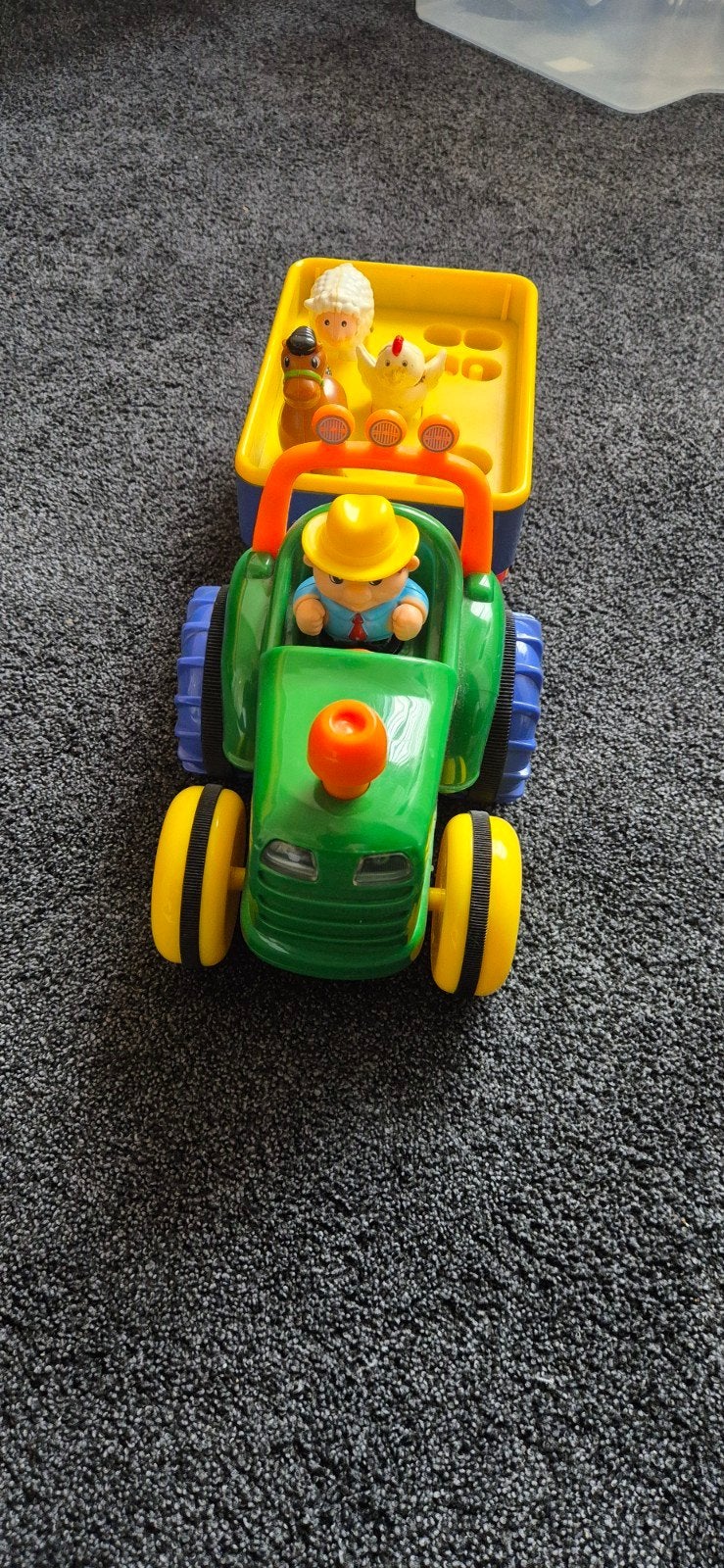 Leuke speelgoed tractor met aanhanger en dieren, Ophalen of Verzenden, Gebruikt