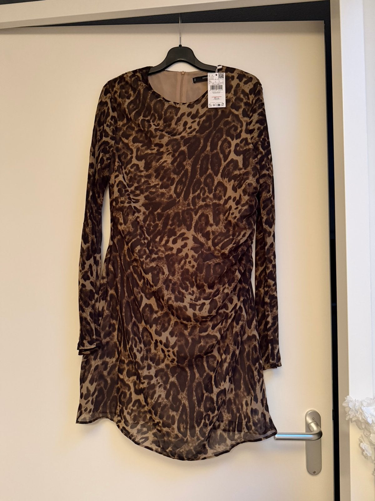 Panter jurkje, Bruin, Maat 46/48 (XL) of groter, Nieuw, Ophalen of Verzenden