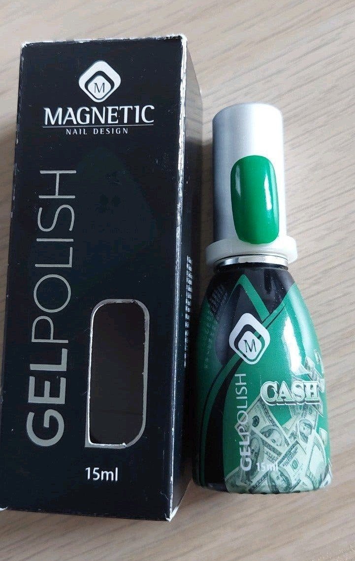 Magnetic gelpolish Cash 103538, Ophalen of Verzenden, Zo goed als nieuw, Groen, Handen en Nagels