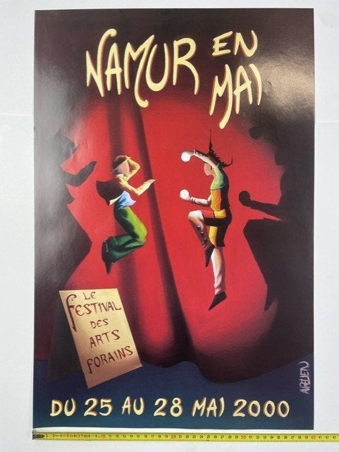 poster 'Namur en mai' ontworpen door Aurélien Tirtiaux 2000, Ophalen of Verzenden, A1 t/m A3