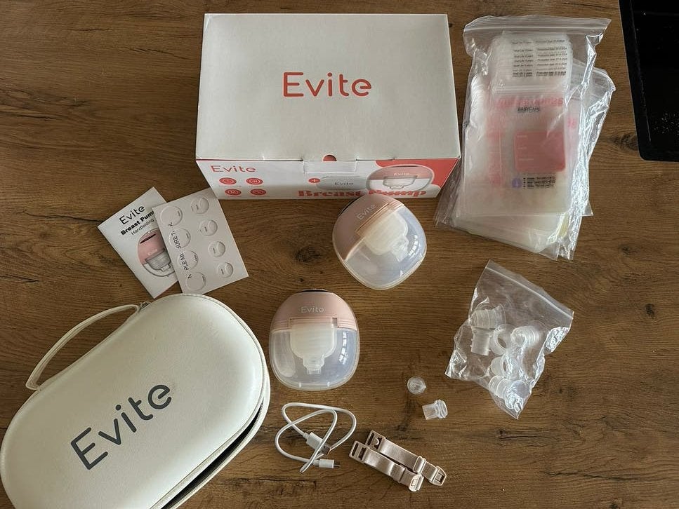 Evite S21 Draagbare Dubbele Borstkolf, Ophalen of Verzenden, Zo goed als nieuw, Borstkolf