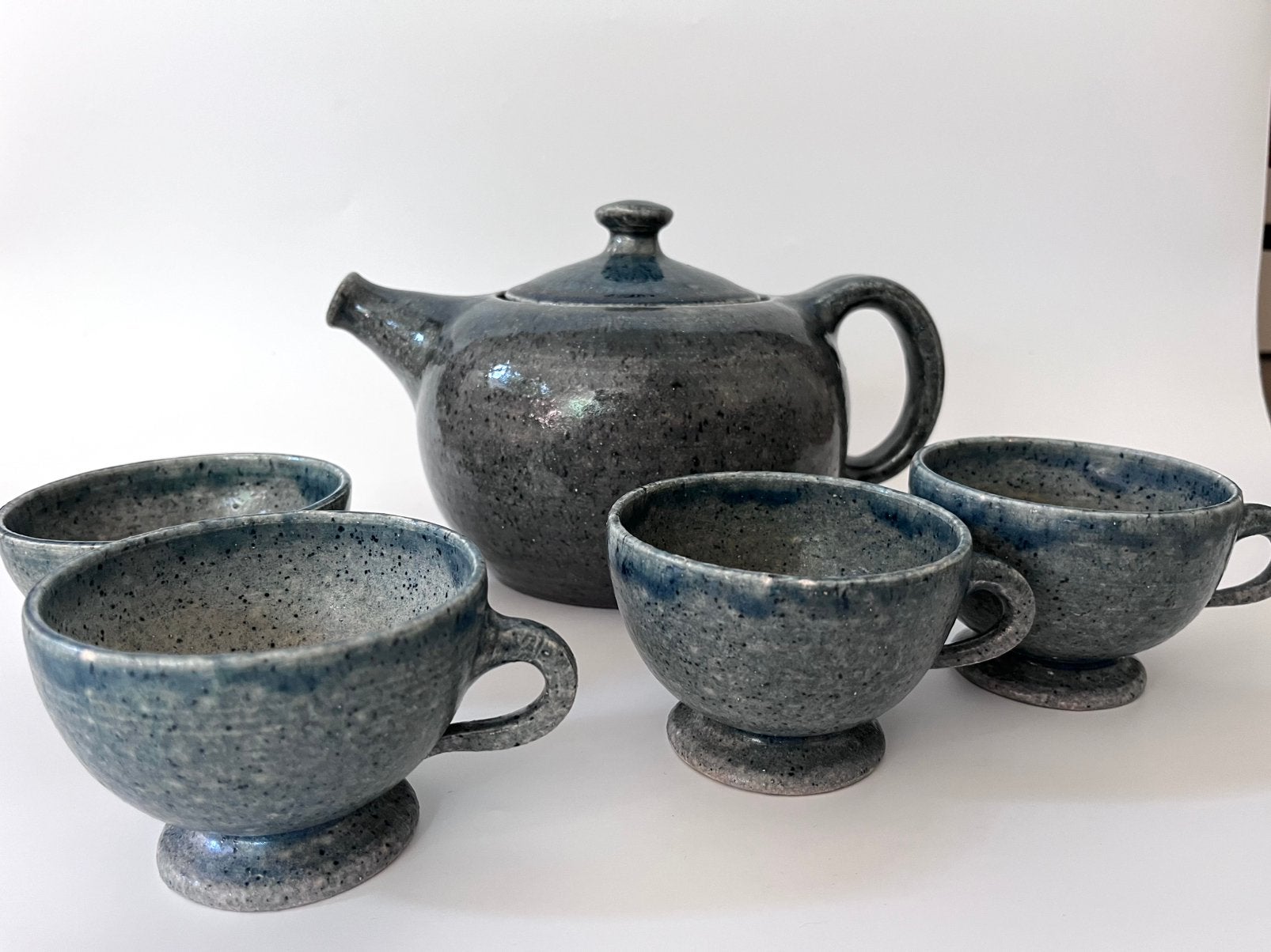 Prachtige keramische theeset van Poterie d'Accolay, '50/'60, Ophalen of Verzenden