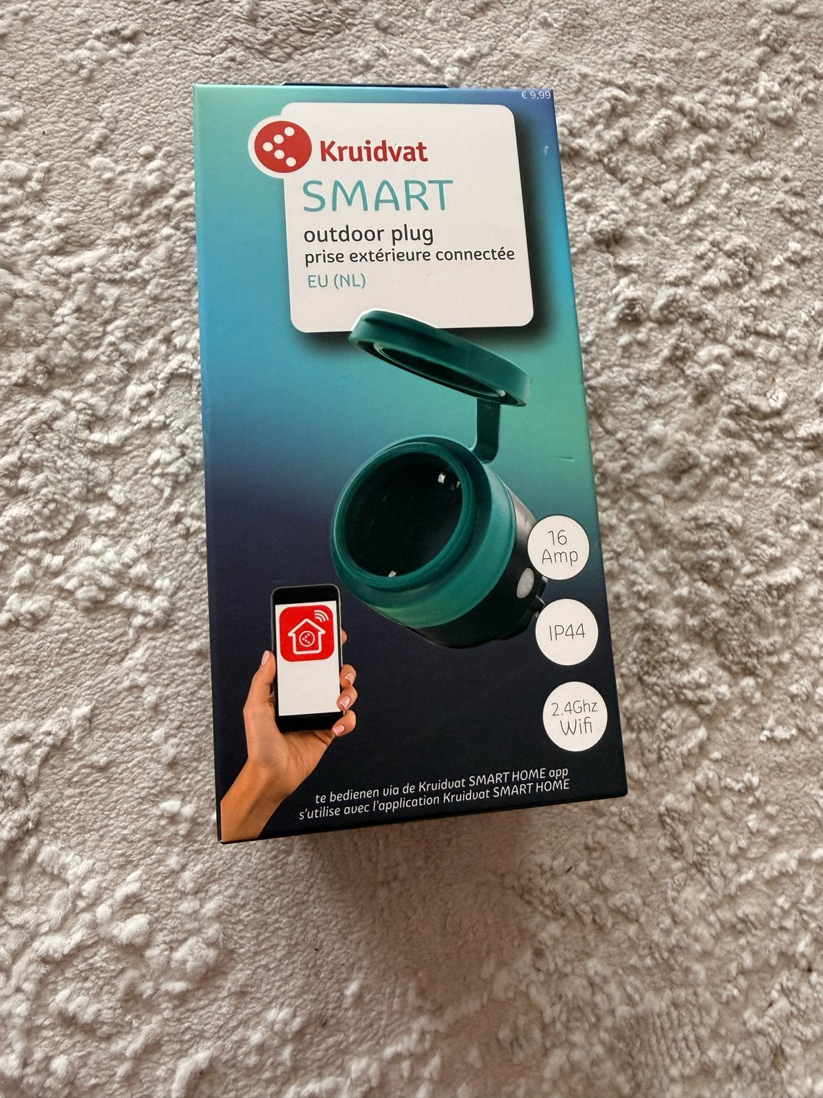 Kruidvat Smart Outdoor Plug - Slimme Buitenstekker, Ophalen of Verzenden, Nieuw, Overige merken, Stekkerdoos