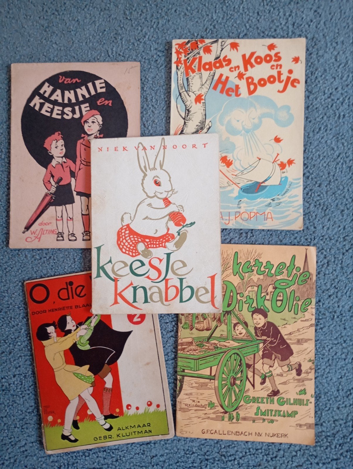 Vintage 5 Jeugdboeken 1960, Ophalen of Verzenden