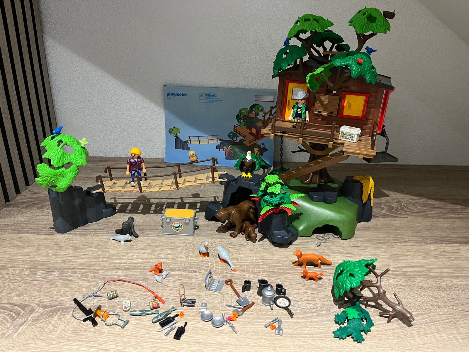 Playmobil 5557 Wildlife boomhut, Ophalen of Verzenden, Gebruikt, Jongen of Meisje