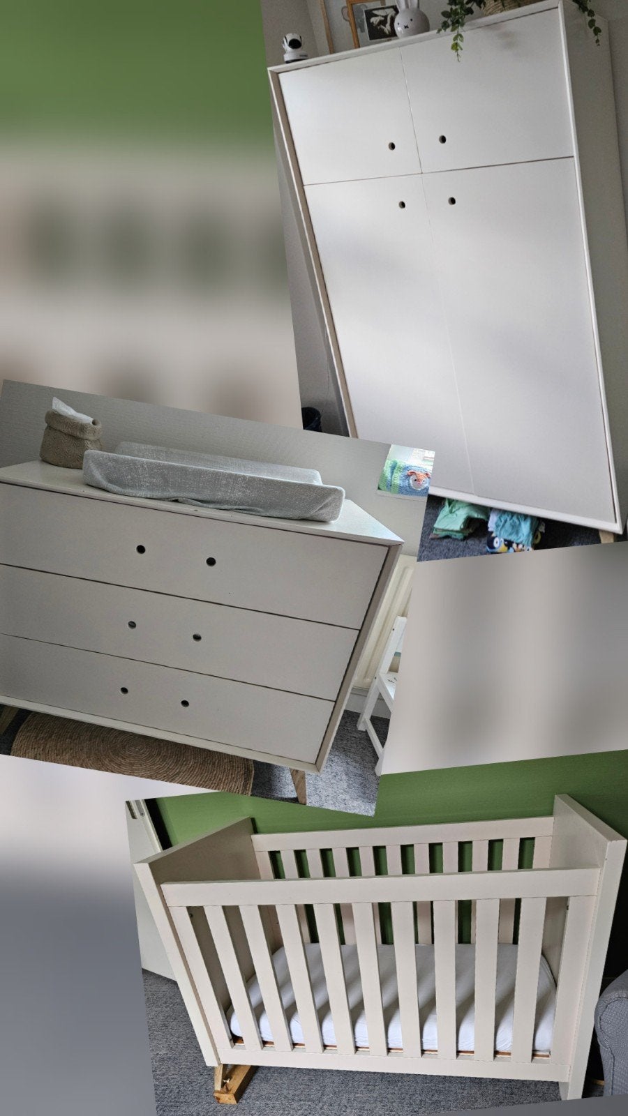 GRATIS - Complete Babykamer Set: Dressoir, Kast en Ledikant, Ophalen, Gebruikt