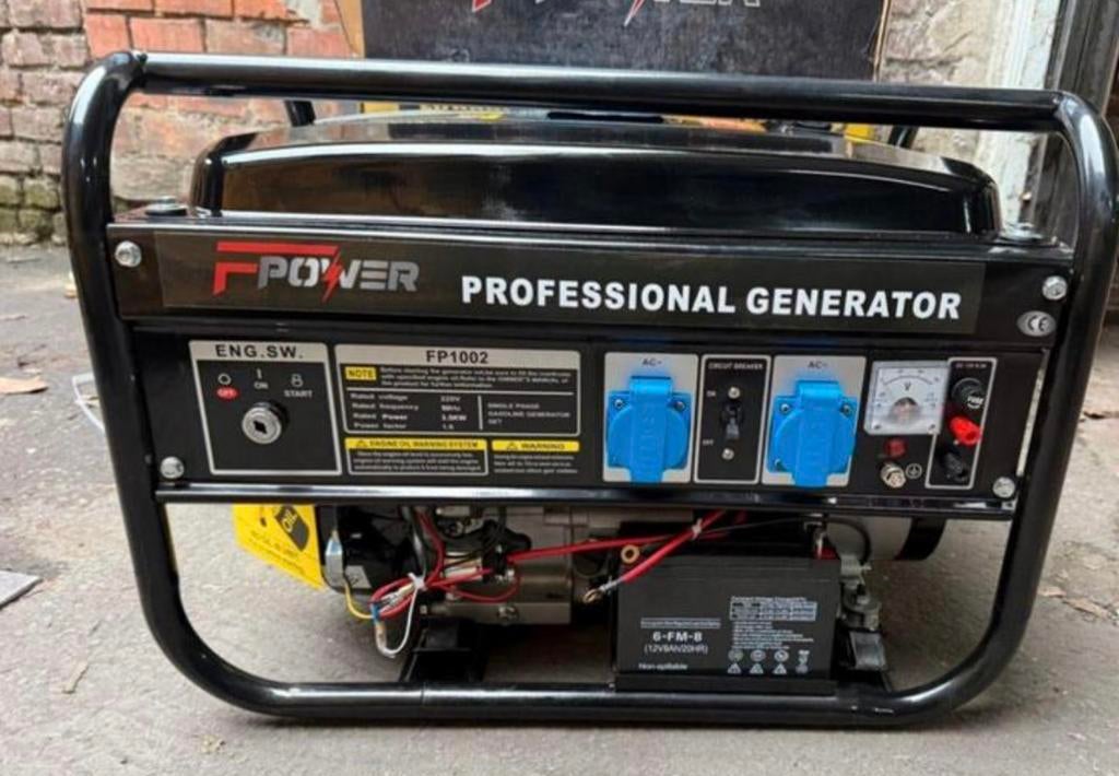 Aggregaat FP 1002 met electrische start NIEUW 3,5 KW, Ophalen, Nieuw, Minder dan 5 kVA, Benzine
