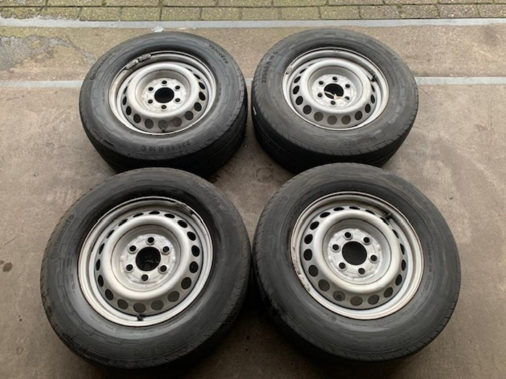 MB SPRINTER VW CRAFTER VELGEN +NIEUWE WINTERBANDEN 235 65 16, 16 inch, ., Banden en Velgen, Nieuw