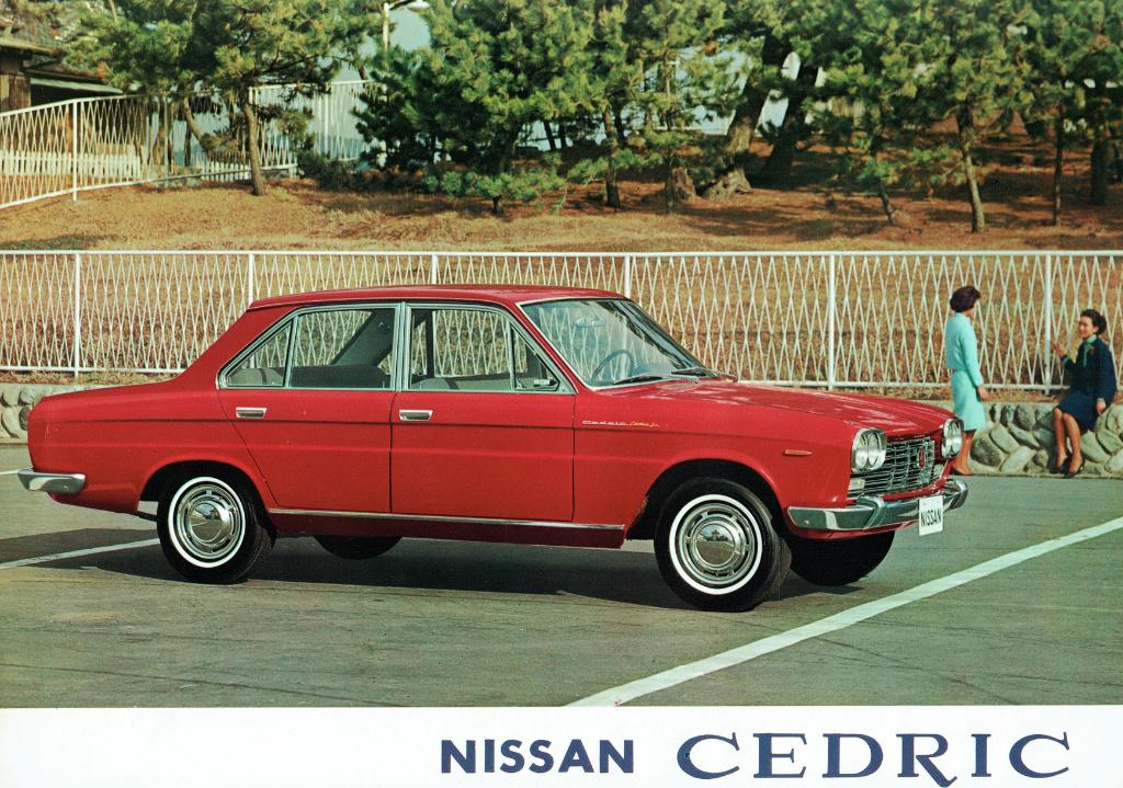 Folder Nissan Cedric (ca.1966), Verzenden, Gelezen, Nissan