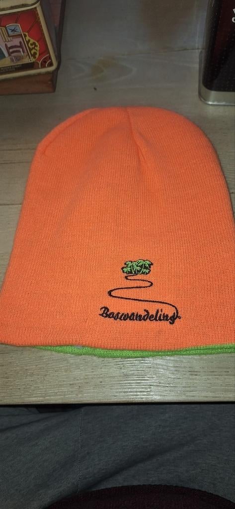 Boswandeling muts omkeerbaar oranje/groen (14226), Gebruiksvoorwerp, ., Zo goed als nieuw, .