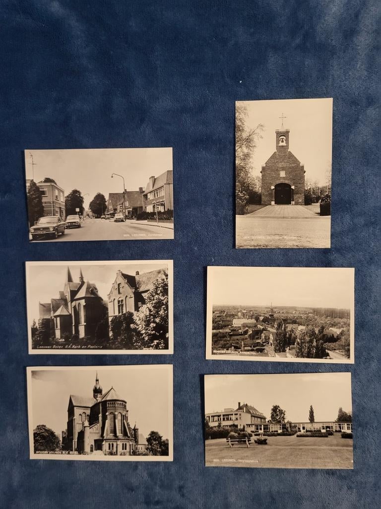 Oude Ansichtkaarten Beneden Leeuwen (6 stuks), Verzamelen, Ansichtkaarten | Nederland, Ophalen, 1960 tot 1980, Gelopen, Gelderland