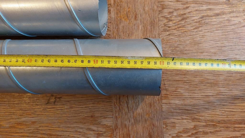 Spirobuis 10cm diameter, 60 & 50cm lang, Afvoer, Pvc, Ophalen of Verzenden, Minder dan 2 meter