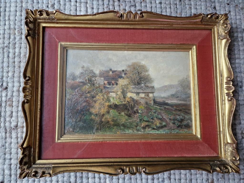 Schilderij gesigneerd bekende schilder zie foto's!, Ophalen of Verzenden