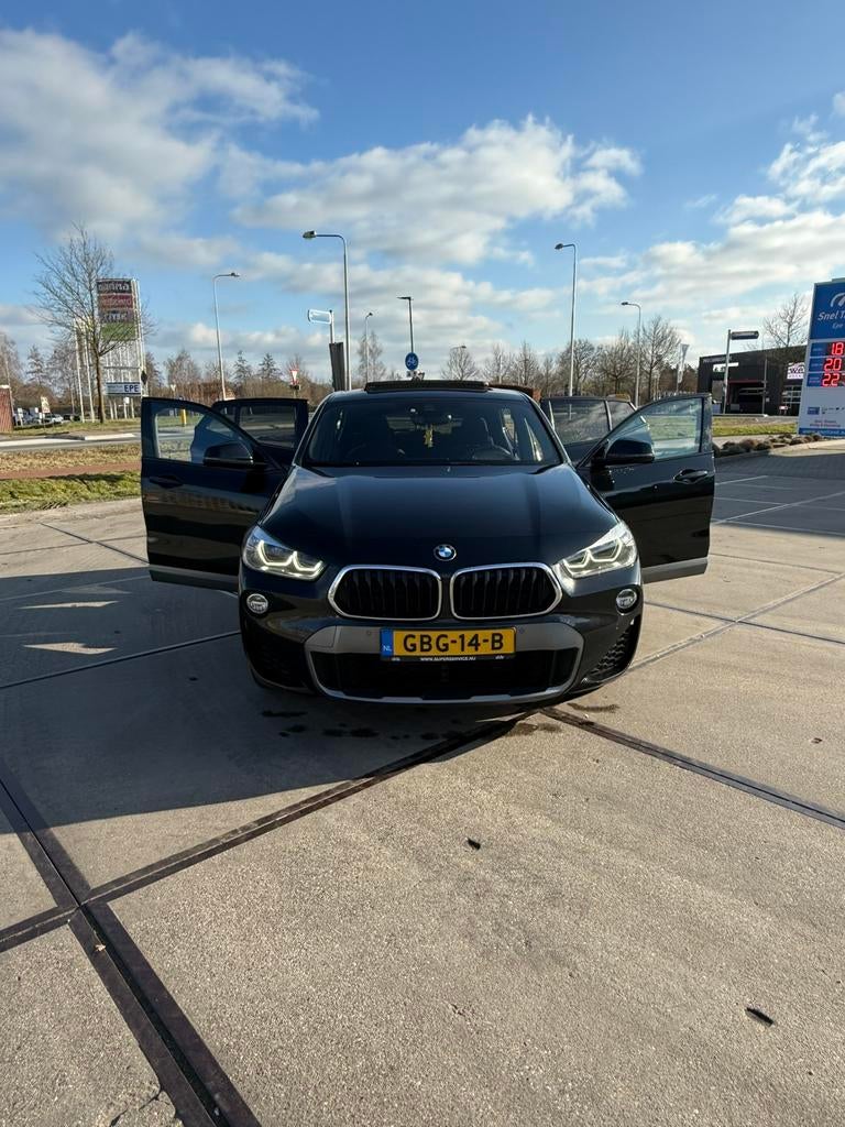 BMW X2 Sdrive20d 190pk Aut 2019 Zwart pano, Auto's, BMW, X2, Zwart, Diesel, Particulier