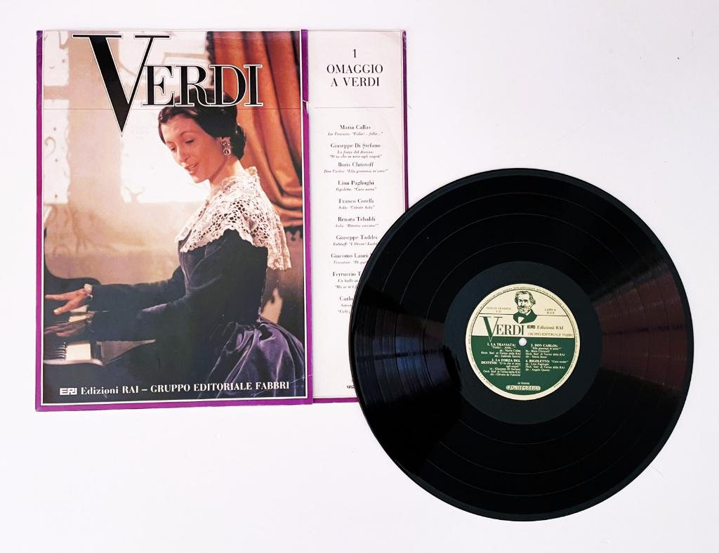 LP Omaggio a Verdi	di Giovanni Spadolini, Ophalen of Verzenden, Gebruikt, 12 inch