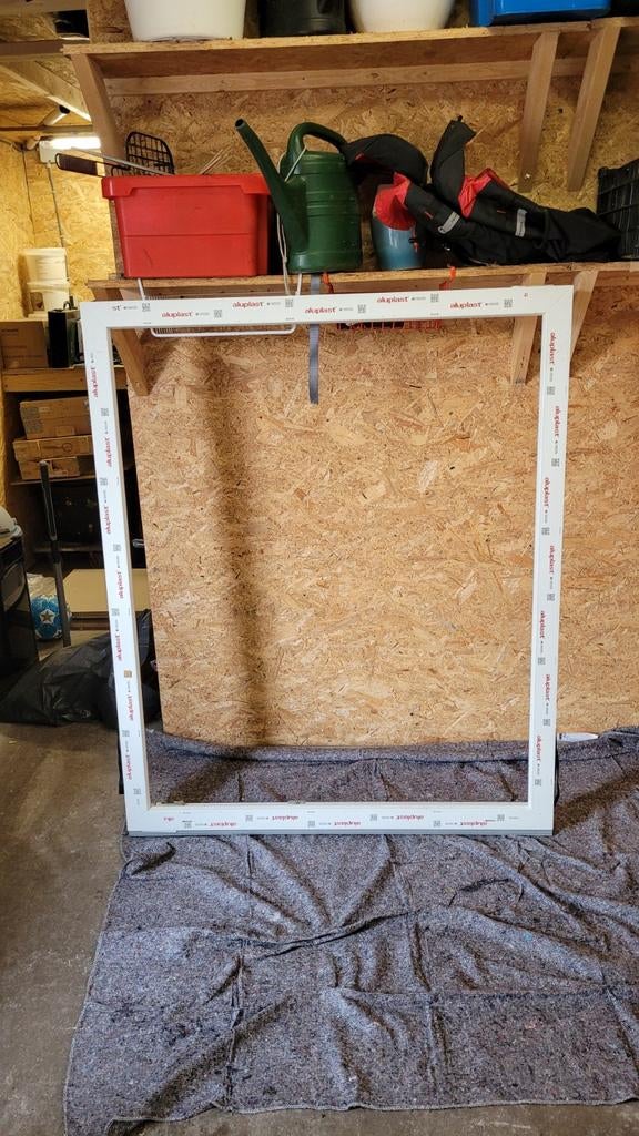 NieuwKunststof Kozijn met HR++ Glas en Horren, Doe-het-zelf en Verbouw, Deuren en Horren, Ophalen, 120 cm of meer, Overige typen