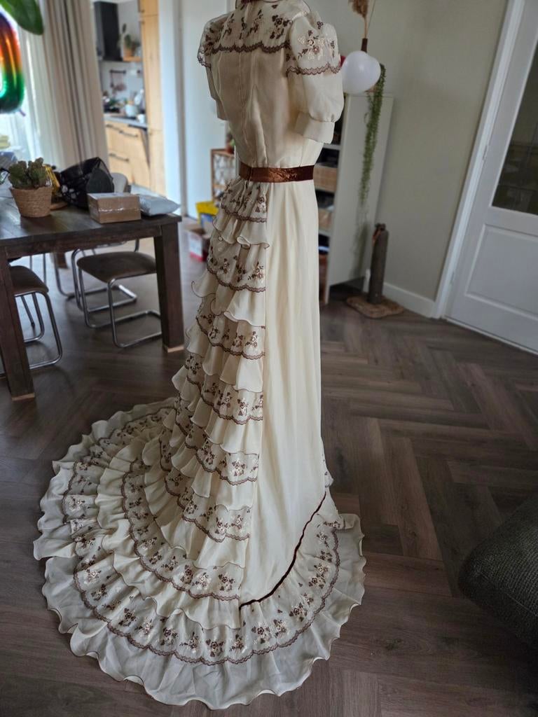 Zeldzame vintage trouwjurk (XS), Ophalen of Verzenden