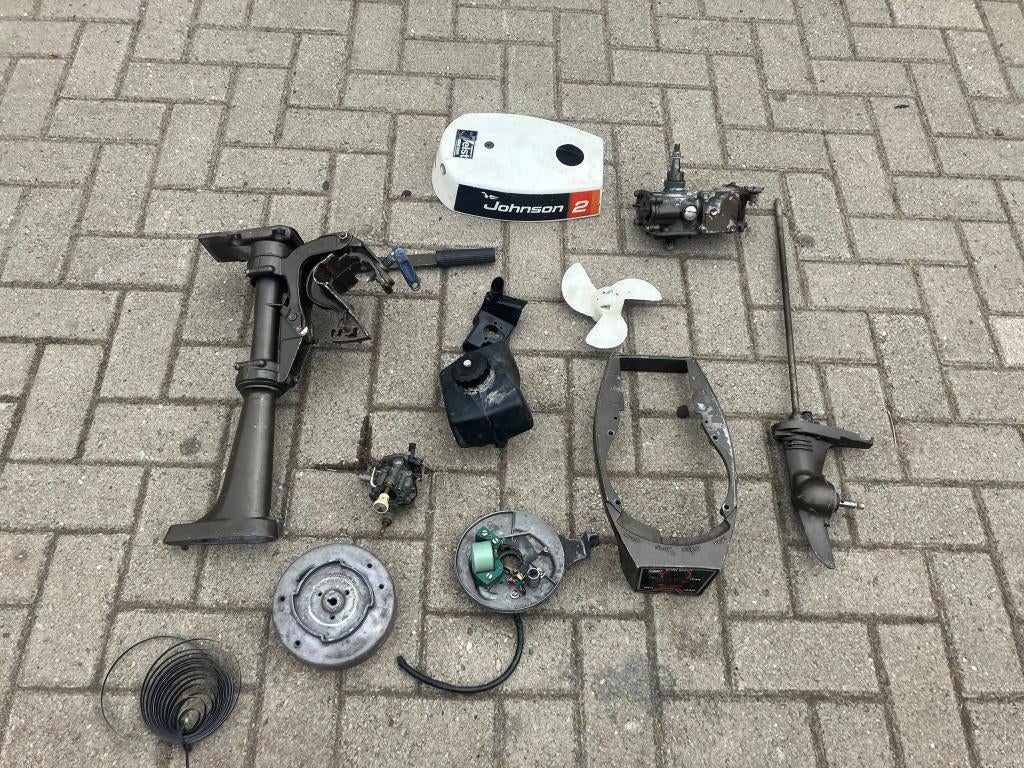 Evinrude Johnson 2 pk 2 takt buitenboordmotor onderdelen, Ophalen of Verzenden, Gebruikt, Motor en Techniek
