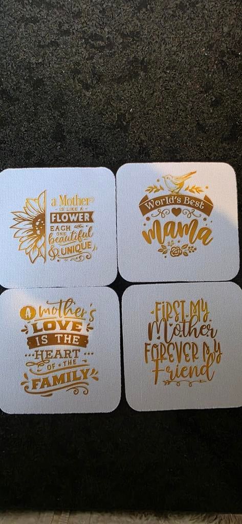 Leuke onderzetters met moederdag thema, Ophalen of Verzenden, Nieuw, Glas of Kopje