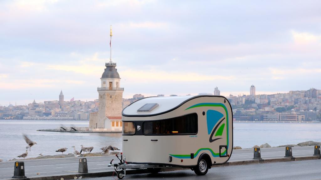 Carpento Lichtgewicht Caravan onder 750 kg Panoramische raam, Caravans en Kamperen, Caravans, Schokbreker, Bedrijf, 500 - 750 kg