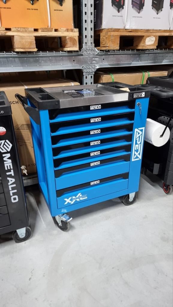APEX gereedschapwagen 7 laden gevuld Met gereedschap, Ophalen of Verzenden, Gevuld, Zo goed als nieuw