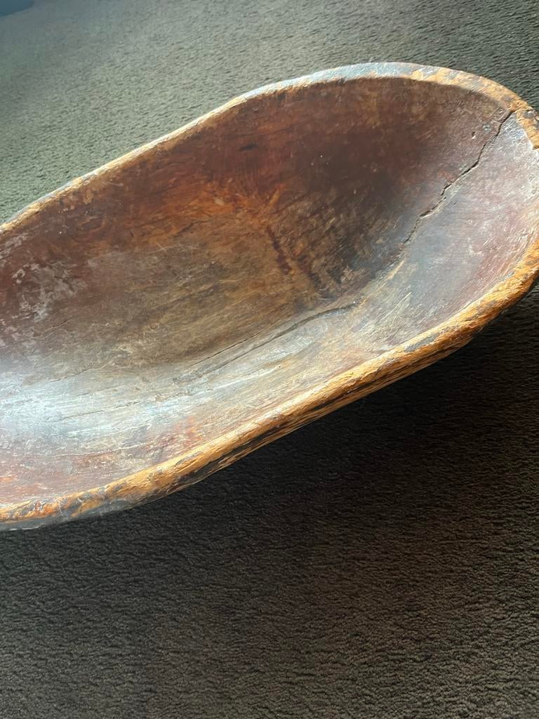 Oude Houten Schaal - Aura Peeperkorn, Antiek en Kunst, Ophalen of Verzenden