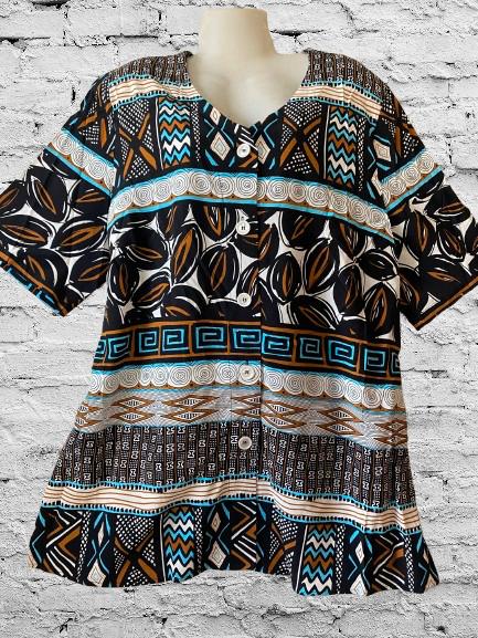 Mona Lisa wijde stretch blouse 48, Kleding | Dames, Verzenden, Zo goed als nieuw, Blouse of Tuniek