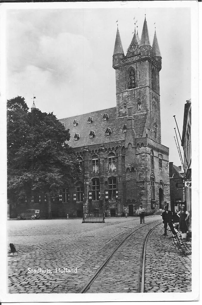 Stadhuis Holland Sluis., Ophalen of Verzenden, 1940 tot 1960, Gelopen, Zeeland