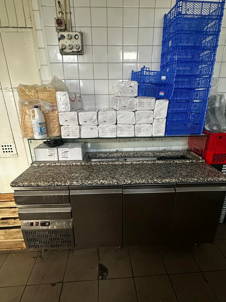 Koelwerkbank 3 deurs, Ophalen of Verzenden, Gebruikt, Koelen en Vriezen