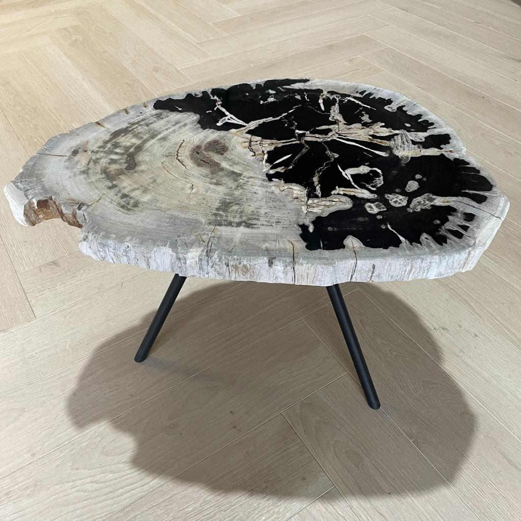 Versteend Hout Salontafels - Grote Voorraad!, Huis en Inrichting, Tafels | Salontafels, 50 tot 100 cm, Rond, Nieuw, Minder dan 50 cm