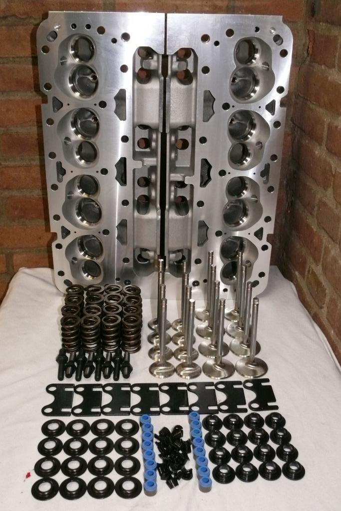 Aluminium cilinderkoppen voor small-block Chevrolet, complee, Auto-onderdelen, Ophalen of Verzenden, Chevrolet
