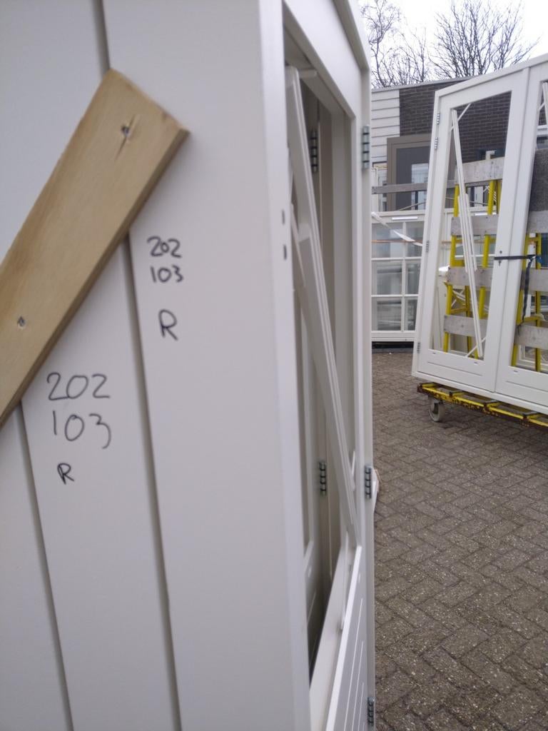 Kozijn met achterdeur, Doe-het-zelf en Verbouw, Deuren en Horren, Ophalen, 80 tot 100 cm, 215 cm of meer, Nieuw