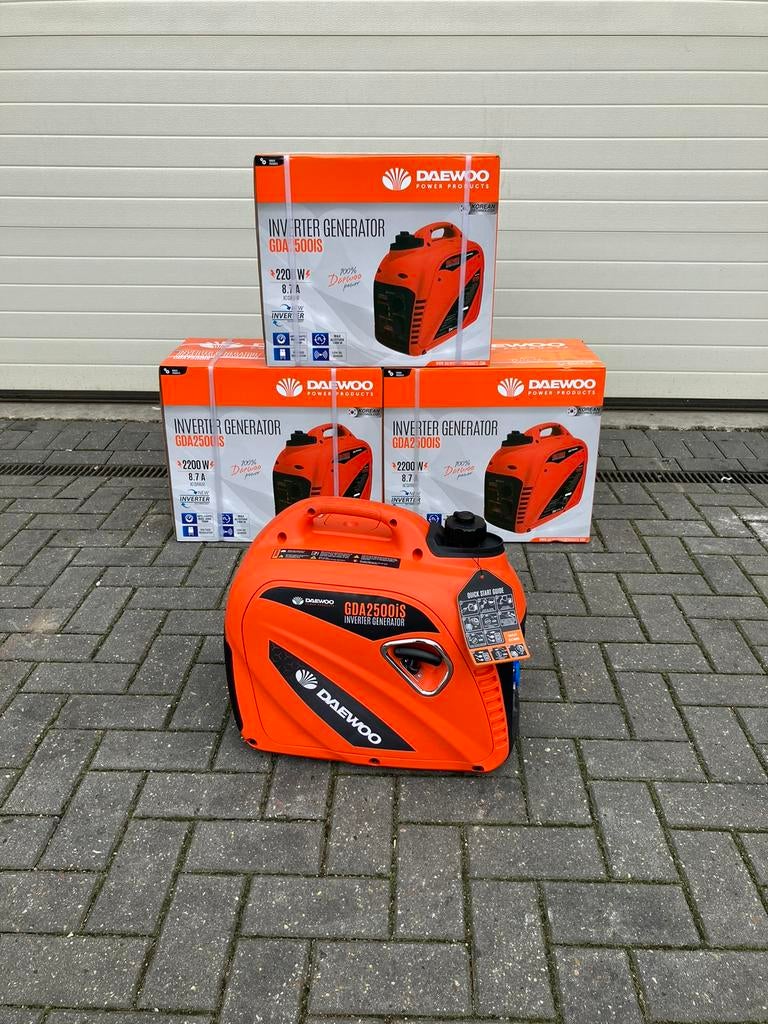 Daewoo 2200W inverter. Generator aggregaat camping camper, Benzine, Wimgeurtsen@live.nl, Nieuw, 3921Ah Elst