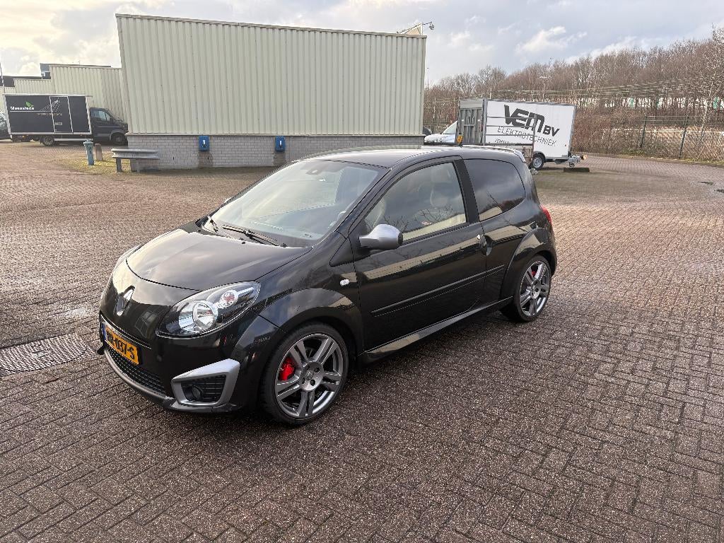 Renault Twingo 1.6 16V RS 2009 Zwart nu  prijs verlaagt, Auto's, Voorwielaandrijving, 40 €/maand, 4 cilinders, 4 stoelen