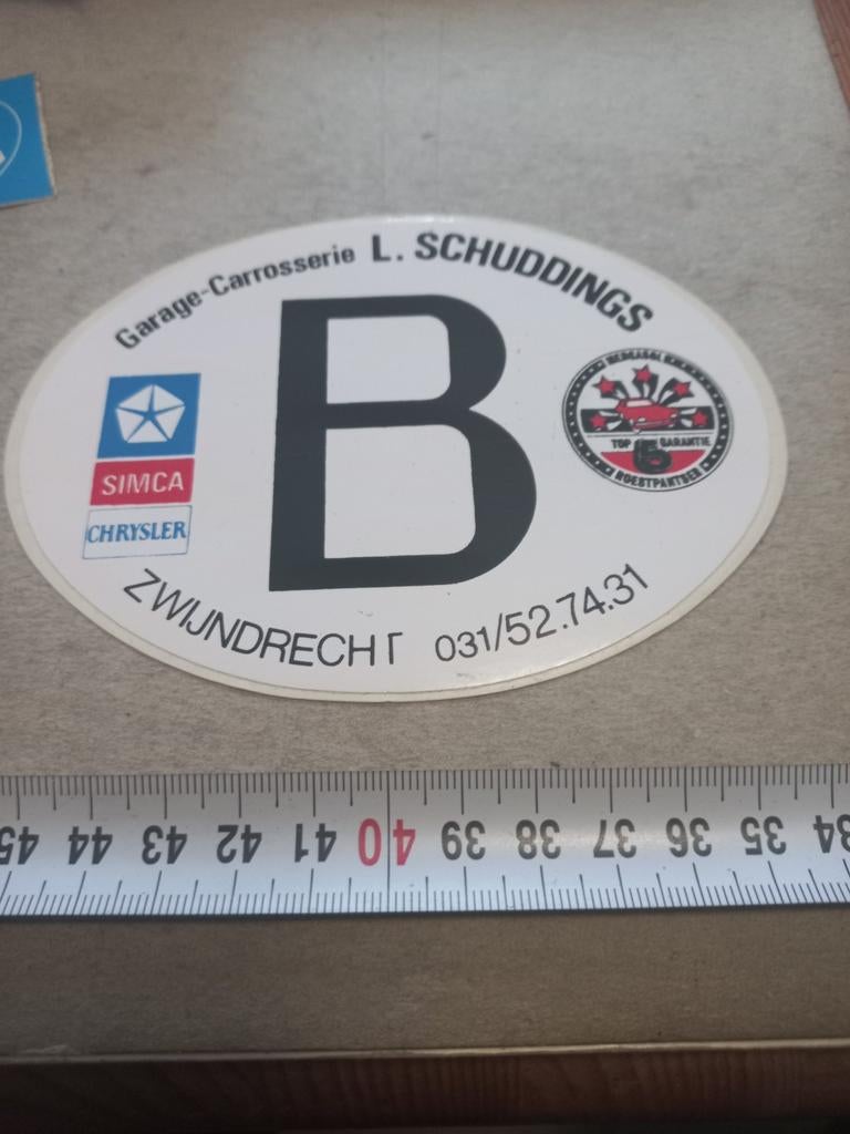 Garage carrosserie l schuddings simca chrysler zwijndrecht, Ophalen of Verzenden, Zo goed als nieuw