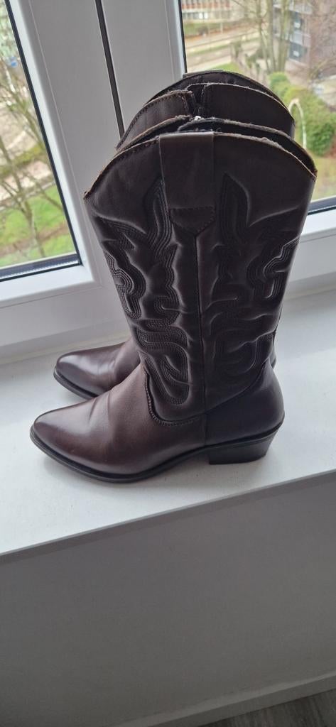 Leren Harper cowboylaars maat 39, Kleding | Dames, Schoenen, Ophalen of Verzenden, Zo goed als nieuw, Bruin