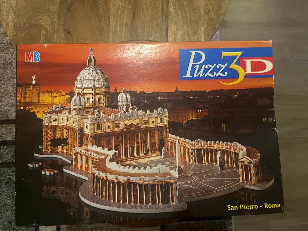 MB Puzz 3D San Pietro Rome - 966 Stukjes, Ophalen of Verzenden, 500 t/m 1500 stukjes, Zo goed als nieuw, Rubik's of 3D-puzzel