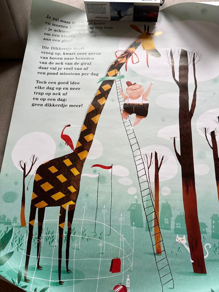 Dikkertje Dap Poster - Leuk voor de kinderkamer!, Verzamelen, Ophalen, Zo goed als nieuw, A1 t/m A3
