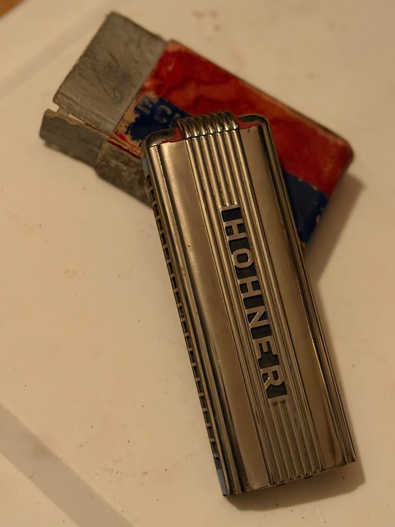 Vintage Hohner Echo Elite Harmonica Art deco 30’s, Ophalen of Verzenden, Gebruikt, Overige typen, Met koffer of doosje