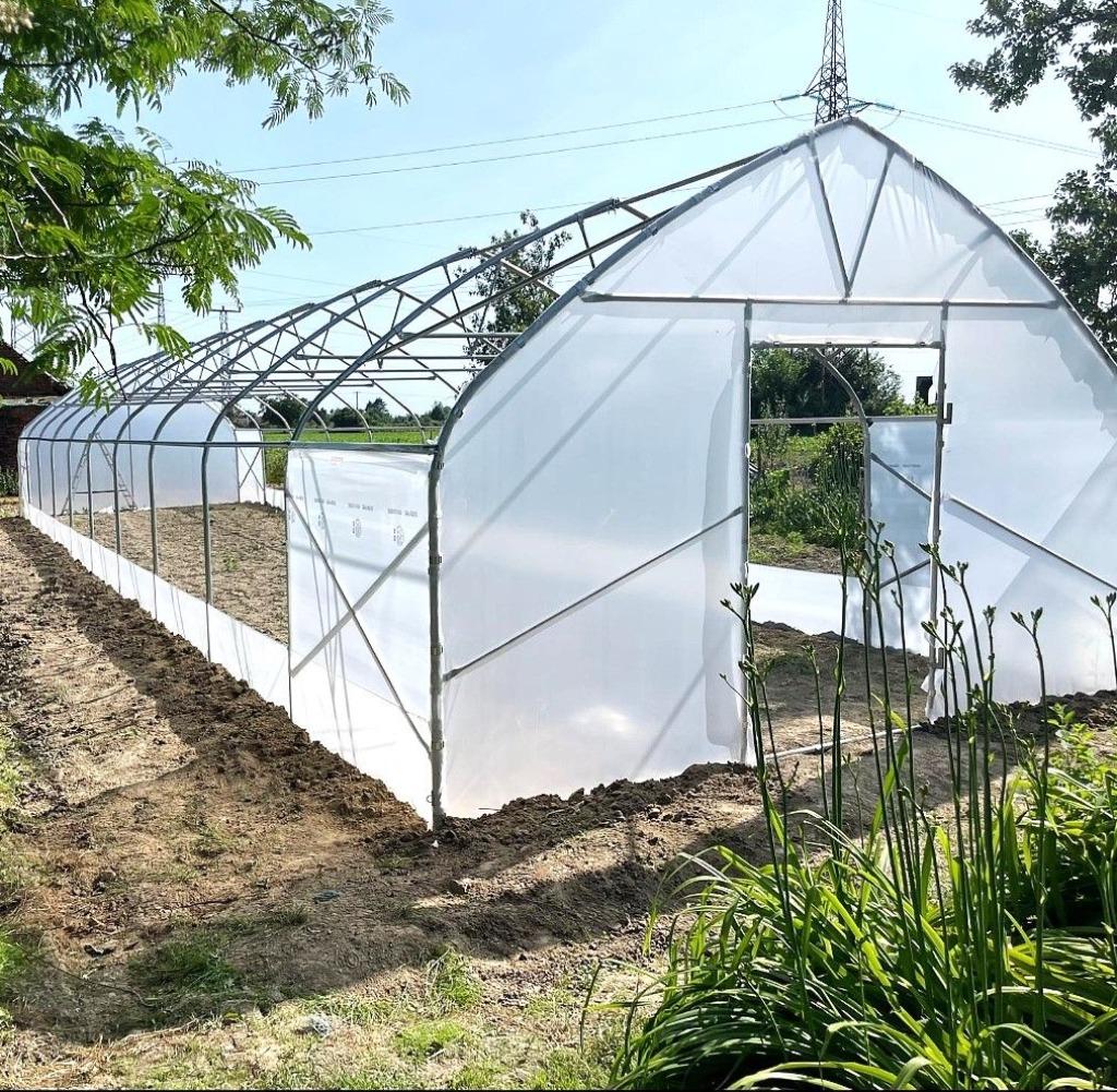 Profi kas, Tunnelkas, KWALITEIT 5x10 m - EU-productie, Staal, Folie, Verzenden, Kweekkas
