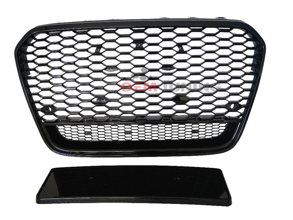 RS6 Grille Black Edition voor A6 S6 Sline C7 model | 2011-14
