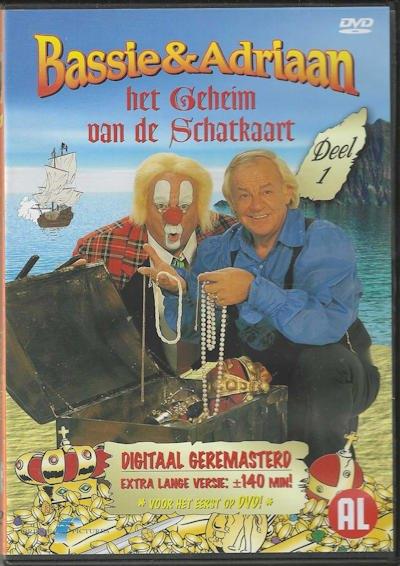 Bassie & Adriaan Het Geheim vd Schatkaart deel 1 2003 DVD080, Alle leeftijden, Ophalen of Verzenden, Gebruikt