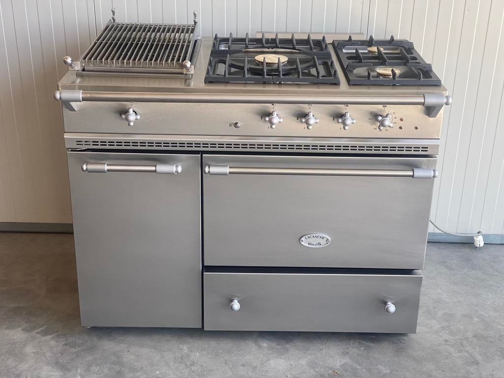 Luxe lacanche gasfornuis 110 cm breed, Witgoed en Apparatuur, Minder dan 85 cm, Grill, Ophalen of Verzenden, Zo goed als nieuw