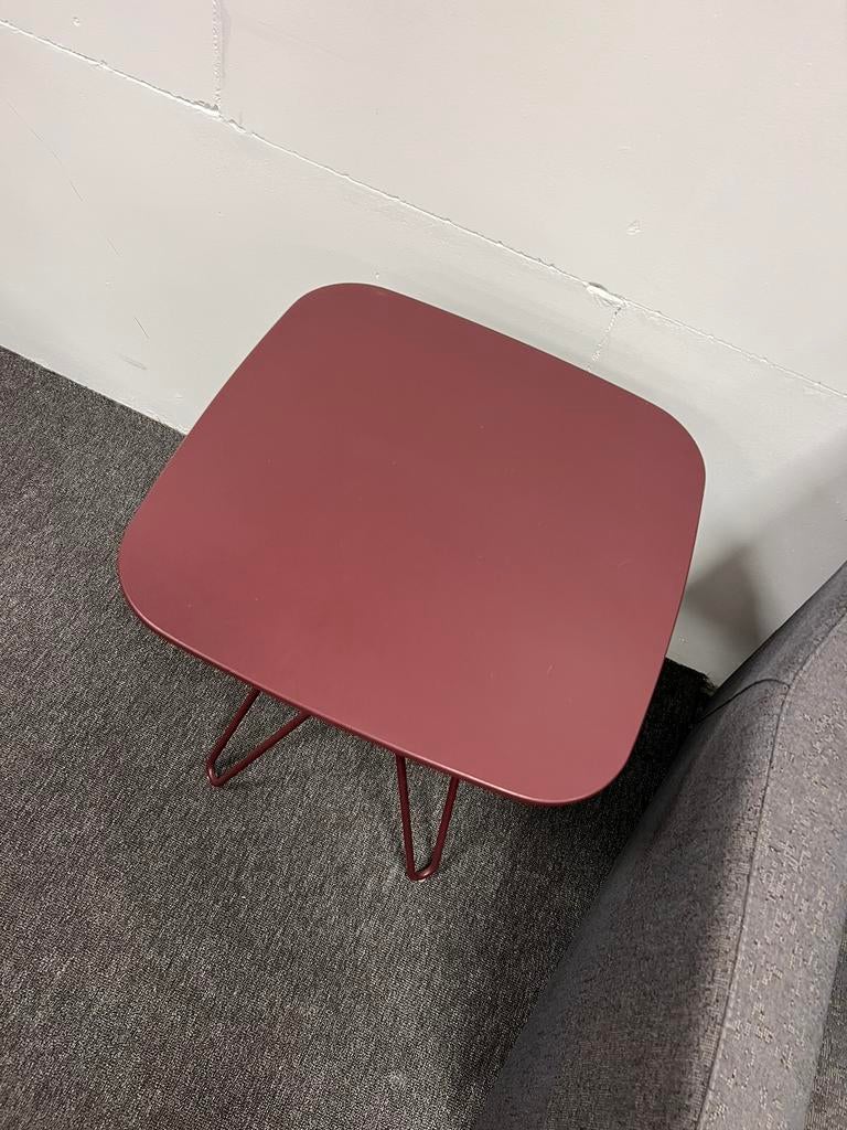 Leolux Cimber bijzettafel Spruzza Design Tafel Syrah, Minder dan 55 cm, Rond, Nieuw, Ophalen of Verzenden