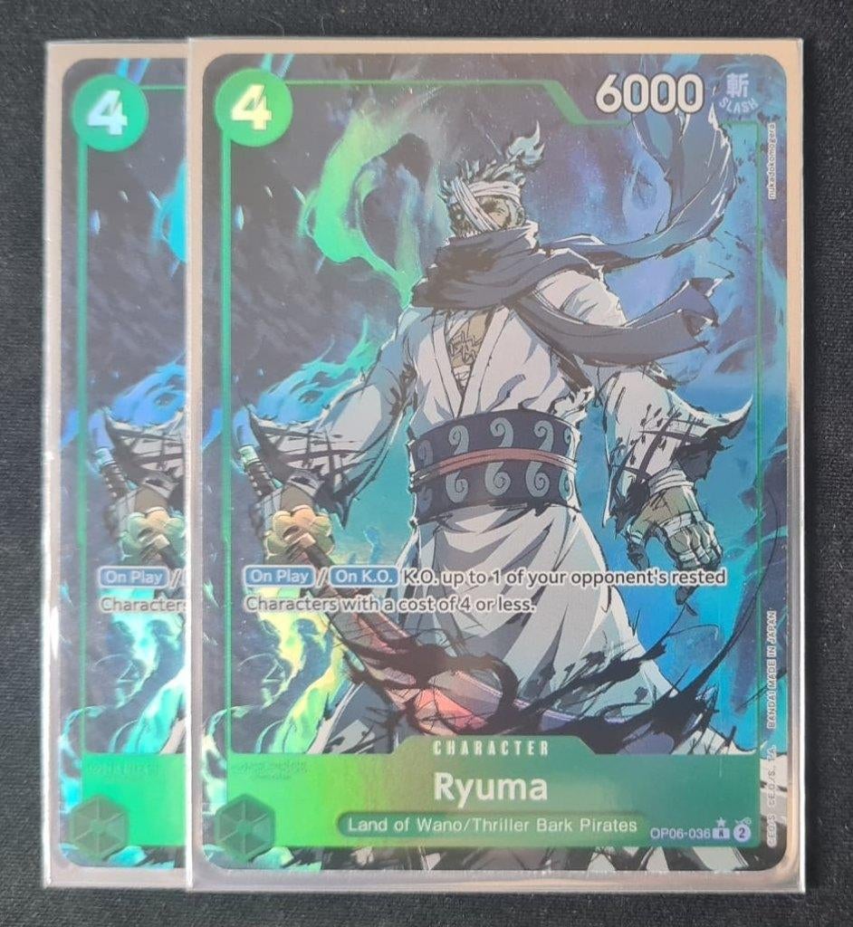 Ryuma (OP06-036) (V.4), Ophalen of Verzenden, Nieuw, Losse kaart, Foil