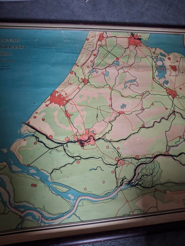 Schoolplaat van zuidholland, Ophalen of Verzenden, Natuur en Biologie